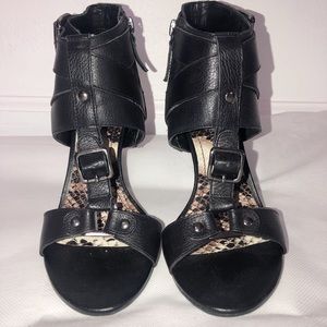 Gianni Bini shoes open toed black heels size 7